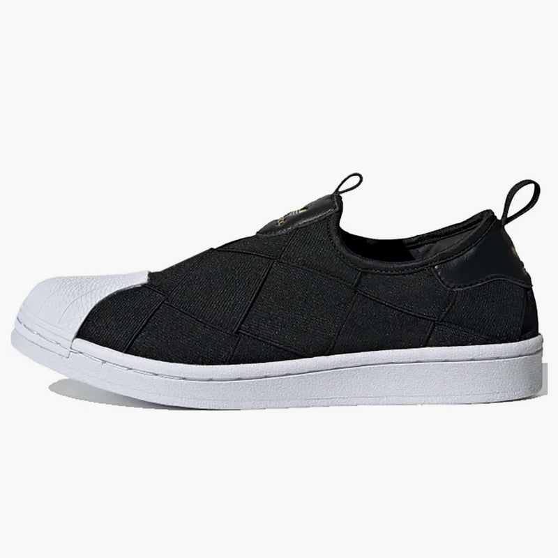 Adidas Superstar Slip-on Core Black Cloud White Pink (women's)
