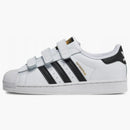 Adidas Superstar Strap Cloud White Core Black (ps)