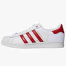 Adidas Superstar Velcro White Red