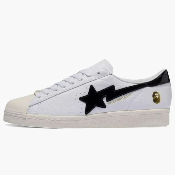 Adidas Superstar Vintage Bape White Black