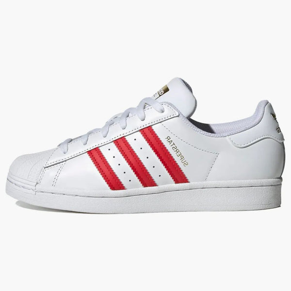 Adidas Superstar White Better Scarlet Gold (women's)
