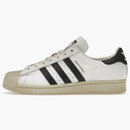 Adidas Superstar White Black Aged Sole