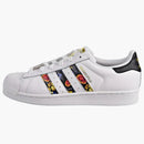 Adidas Superstar White Black Foral Stripes (women's)
