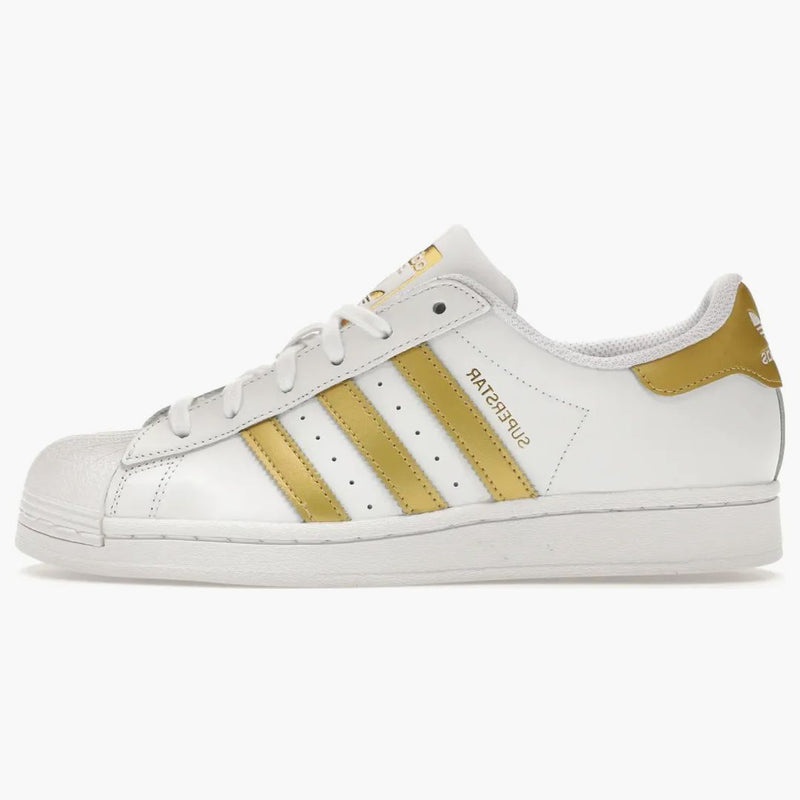 Adidas Superstar White Gold Metallic (women's)