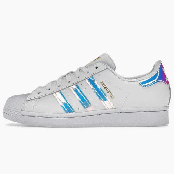 Adidas Superstar White Iridescent Stripes (women's)