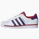 Adidas Superstar White Purple Scarlet