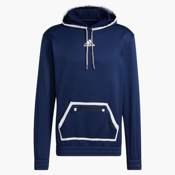 Adidas Team vydání Pullover Hoodie Team Navy/MGH solidní šedá