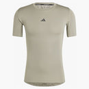 Adidas techfit compression training tea silver pebble