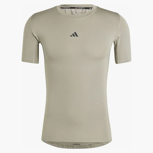 Adidas Techfit Compression Training Tee Silver Pebble