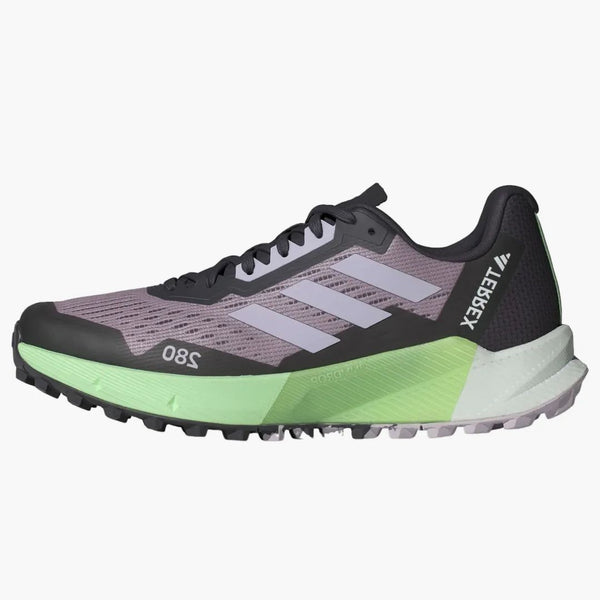 Adidas Terrex Agravic Flow 2.0 Trail Preloved Fig Silver Dawn Semi Green Spark (women's)