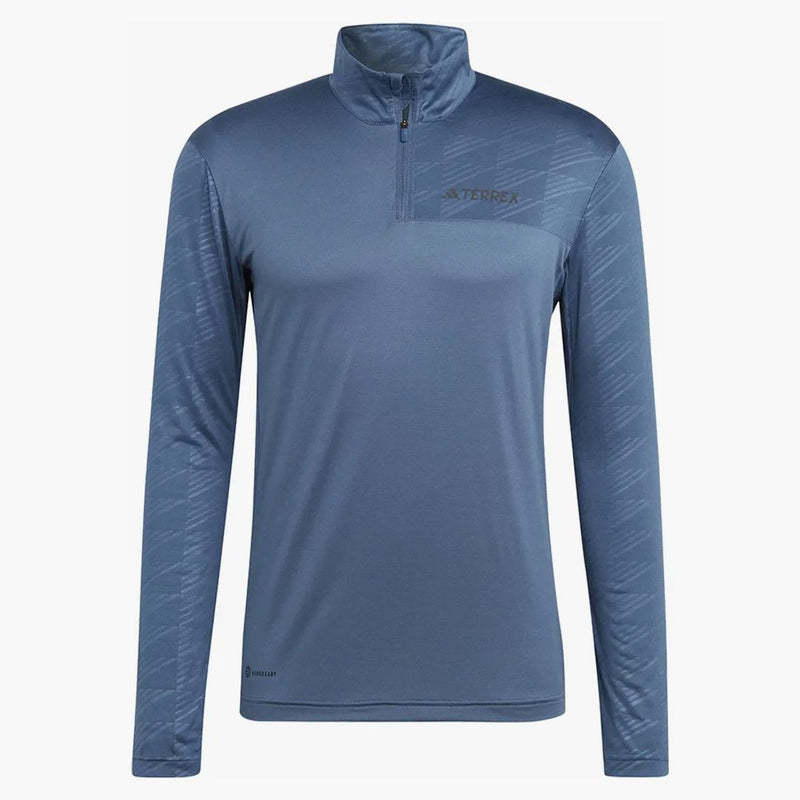 Adidas Terrex Multi Half-zip Long Sleeve Tee Wonder Steel