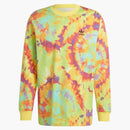 Adidas kravata zbarvená tričko s dlouhým rukávem dopad žluté