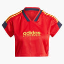 Adidas Women's Tiro Cut 3-Stripes Crop Jersey Better Scarlet/Legend Ink/Bold Gold