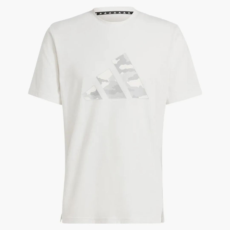 Adidas Train Essentials Camo Graphic Logo Tričko křída bílá