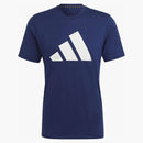 Adidas Train Essentials FeelidReady Logo Training tè blu scuro/bianco