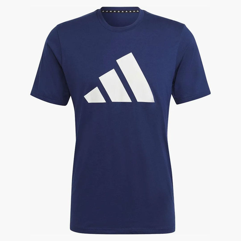 Adidas Train Essentials Feelready Logo Training Tee Dark Blue/white