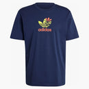 Adidas addestramento addestramento a maniche corte per tè notturno indaco