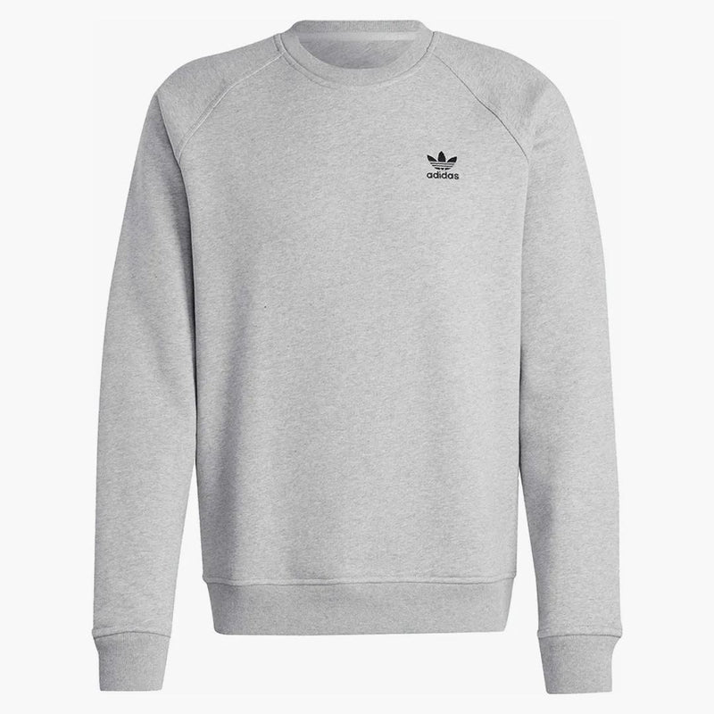Mikina adidas treffoil essentials posádka středně šedá vřes