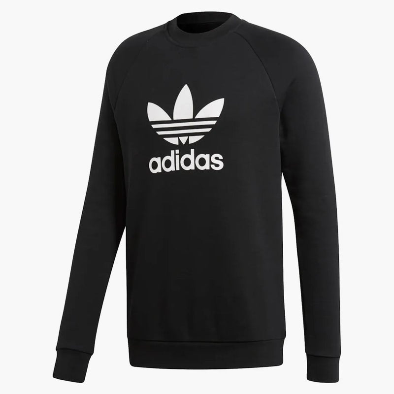 Mikina Crew Mikina Adidas Treffoil Black/White