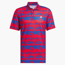 Adidas Ultimate365 Heat.Rdy Stripe Polo Shirt Better Scarlet/Royal Blue