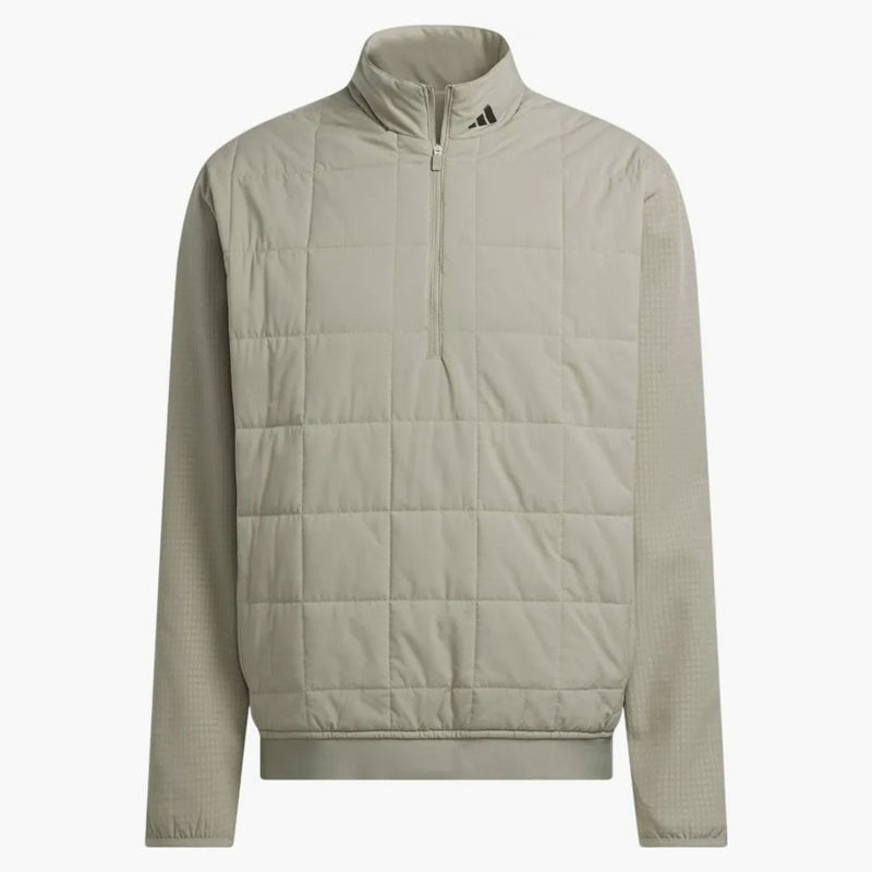 Adidas Ultimate365 trapuntato DWR mezza zip Silver Pebble