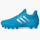 Adidas Ultra Boost Football Cleats Solar Blue Silver Metallic