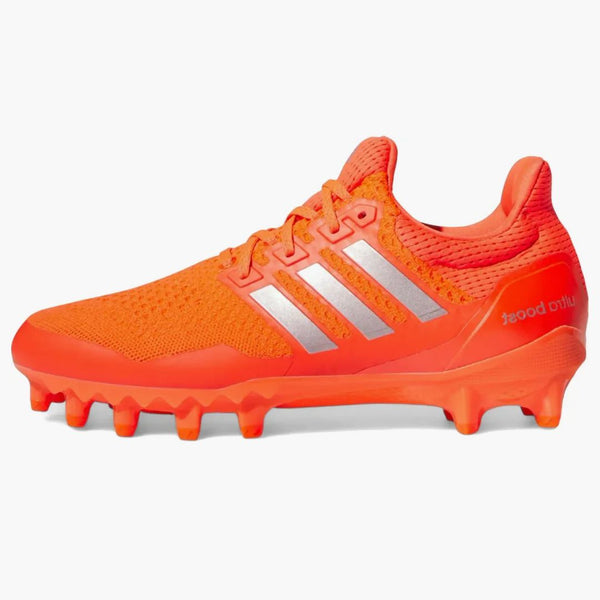 Adidas Ultra Boost Football Cleats Solar Red Silver Metallic