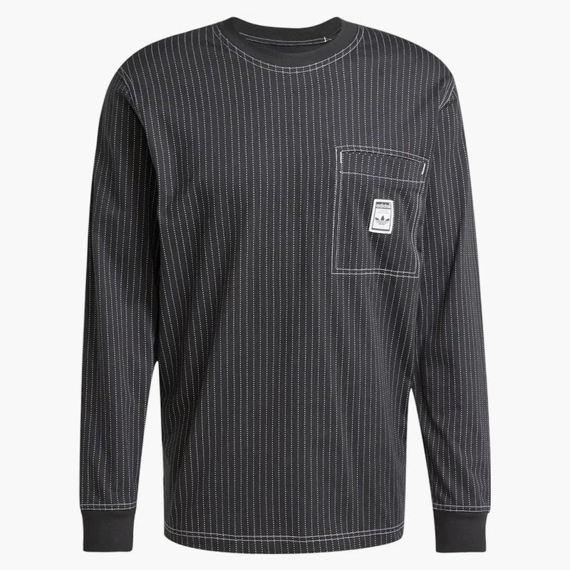 Tričko s dlouhým rukávem adidas černé
