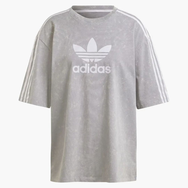 Adidas Washed-Out Boyfriend-Fit T-Shirt Gray Three