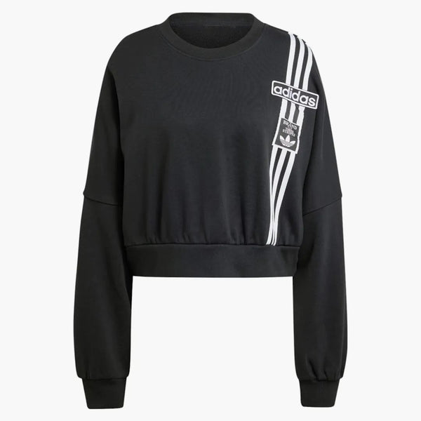Adidas Women's Adiberak Cropped Felpa Nero