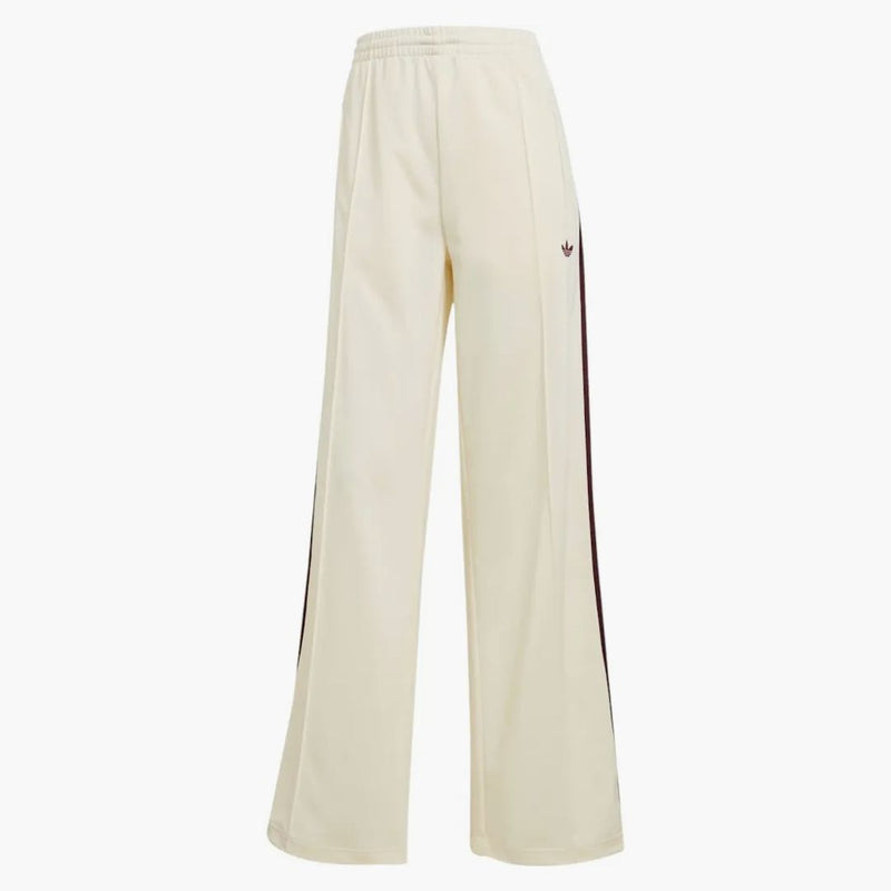 Adidas Women's Adicolor Classic Firebird Loose Track Tracksuit Bottoms Cream White/Maroon