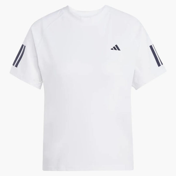 Adidas Women's Club 3-Stripes Climacool T-Shirt White