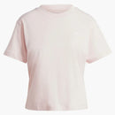 Adidas Women's Essentials Small Logo T-Shirt Sandy Pink