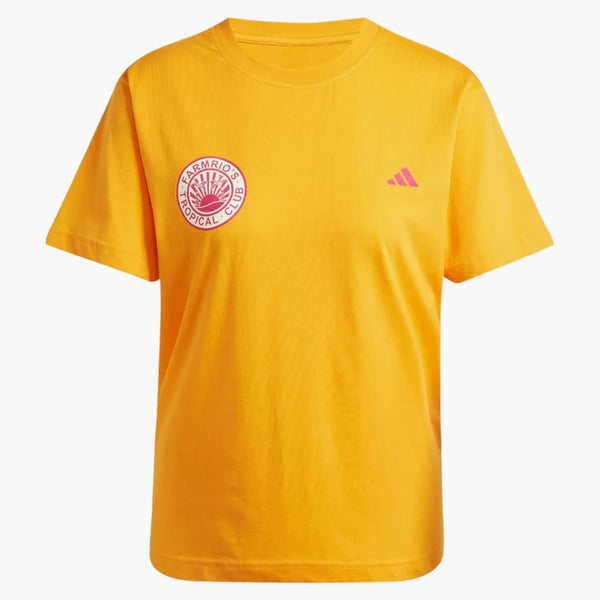 Adidas Women's Farm Graphic T-shirt Bright Orange