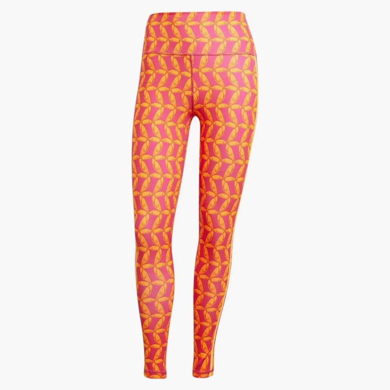 Adidas Women's Farm Rio 7/8 Leggings Bright Orange/Bold Pink
