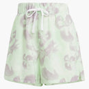 Adidas Women's Floral Graphic Woven Shorts Ivory/Semi Green Spark/Preloved Fig