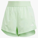 Adidas Women's Hyperglam Woven Shorts Semi Green Spark/White