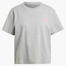 Adidas Women's Multiple Logo T-Shirt Medium Gray Heather
