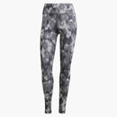 Adidas Women's Optime Essentials Allover Print Flower Tie-dye Leggings Black/grey Five