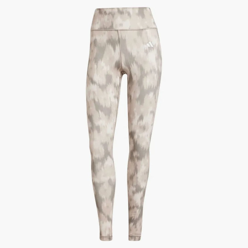 Adidas Dámské otevřené esenciální esenciály Atover Print Flower Tie-Dye Leggings Wonder Beige/Silver Pebble