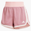 Adidas Women's Pacer Woven Colorblock High-rise shorts preloved crimson