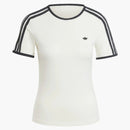 Adidas Women's Premium 3-Stripes Cali T-Shirt Off White