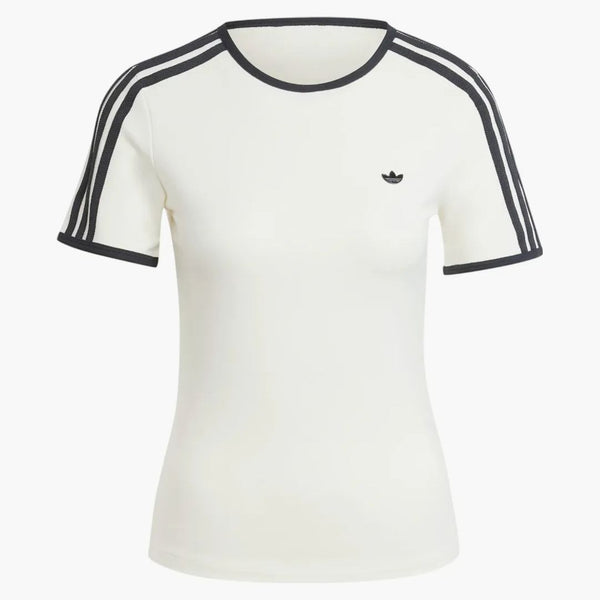 Adidas Women's Premium 3-stripes Cali T-shirt Off White