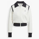 Adidas Women's Premium Collared Track Top Off White