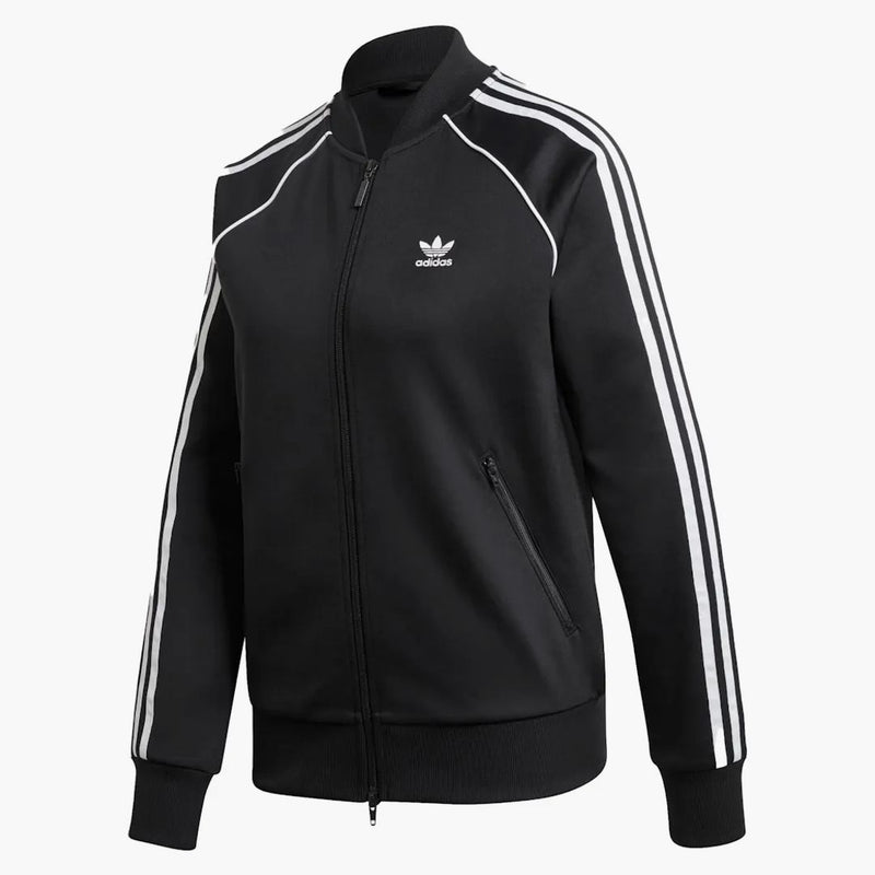 Giacca da pista SST PrimeBlue Adidas Black/Bianco