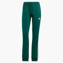 Adidas Dámské prvotřídní prvotní esencials teplé štíhlé kousnutí 3-pruhované dráhy Tracksuit Bottoms Collegiate Green/White