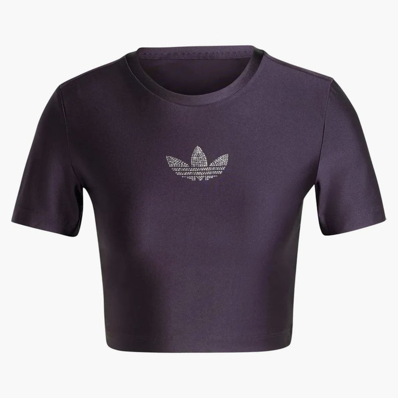 Adidas Dámské drahokamové tričko Trefoil Aurora Black