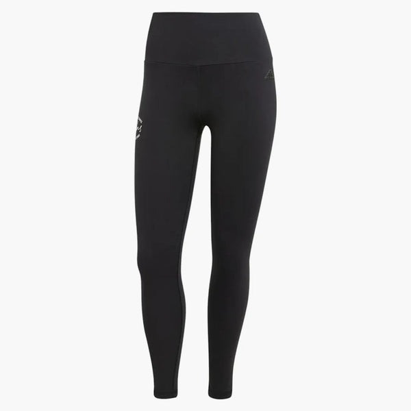 Adidas Women's Signature Graphic Print High-waisted 7/8 Leggings Black