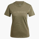 Adidas Women's Terrex Classic Logo T-Shirt Olive Straa