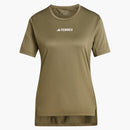 Adidas Women's Terrex Multi T-shirt Olive Straa